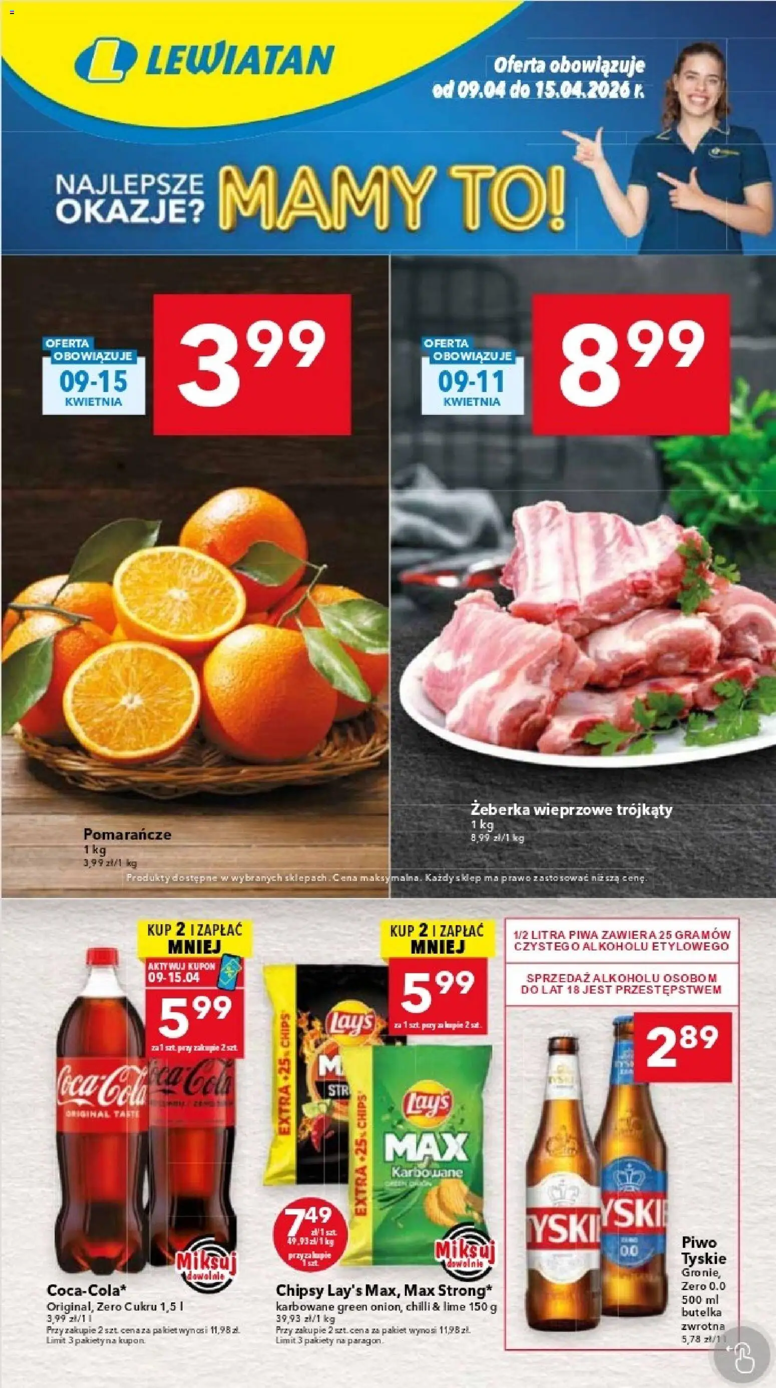 Pogląd gazetki "Lewiatan gazetka - Katowice" ze sklepu Lewiatan ważnej od 09.04.2026