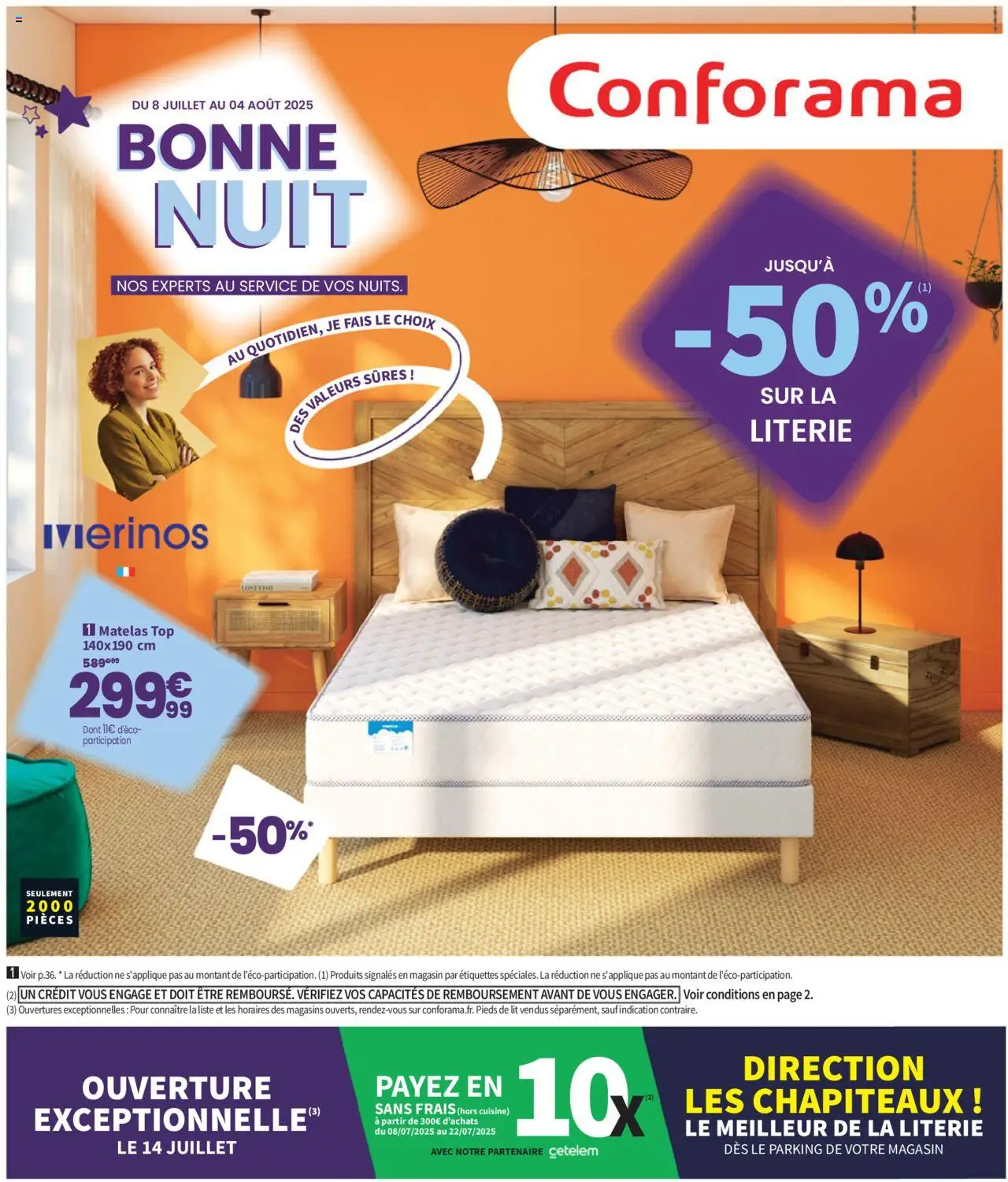 Catalogue de la boutique Conforama valable du 08/07/2025 - Page numéro 1