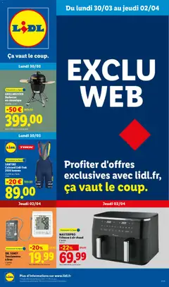 Prévisualisation de LIDL catalogue les bonnes affaires Exclu Web du magasin LIDL formulaire valide 30/03/2026