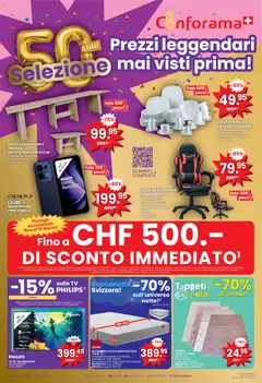 Vorschau des Merkblatts Conforama aktionen Selezione vom Shop Conforama gültig von 04.03.2026 bis 17.03.2026