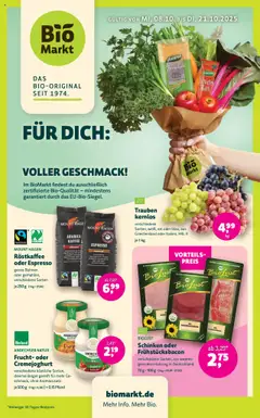 Vorschau von dem Prospekt des Geschäftes BioMarkt, gültig ab dem 08.10.2025