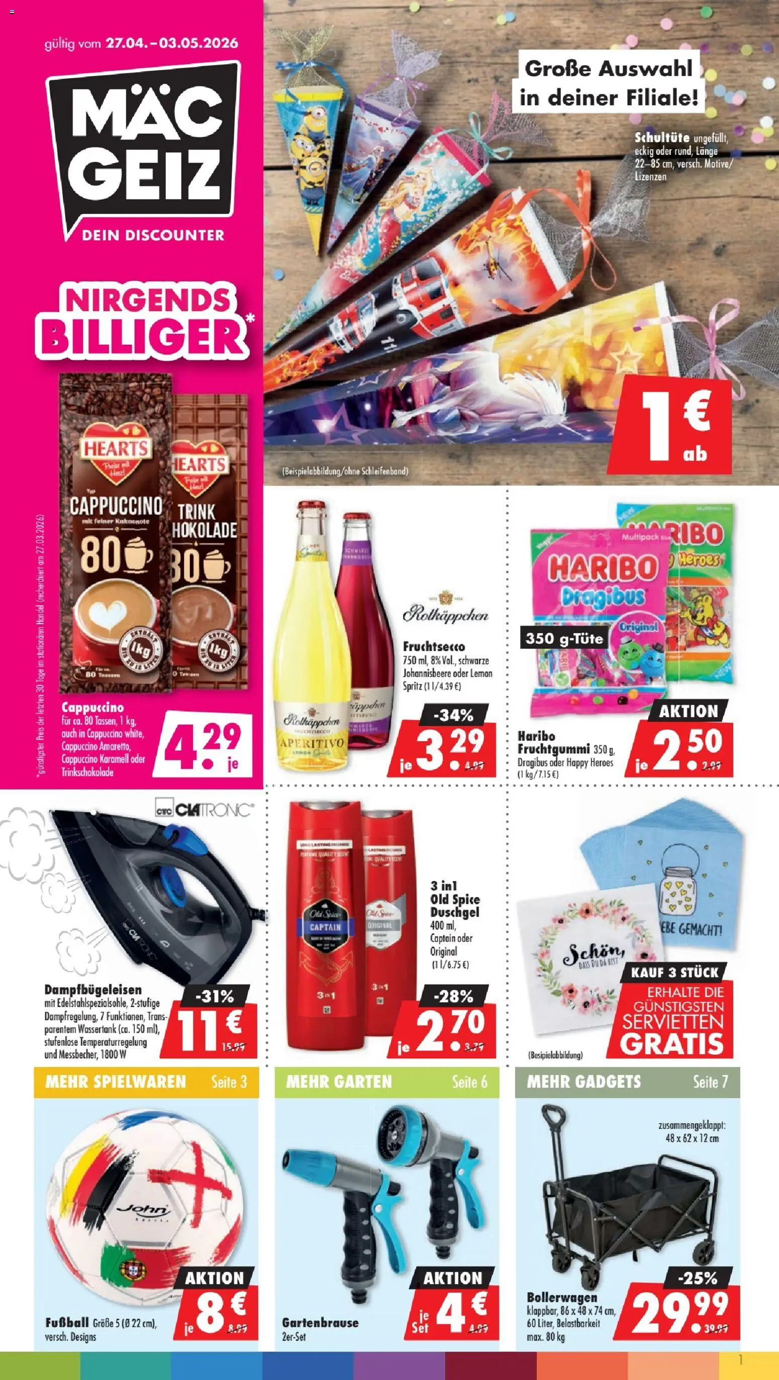 Vorschau von dem Prospekt des Geschäftes Mäc Geiz, gültig ab dem 27.04.2026
