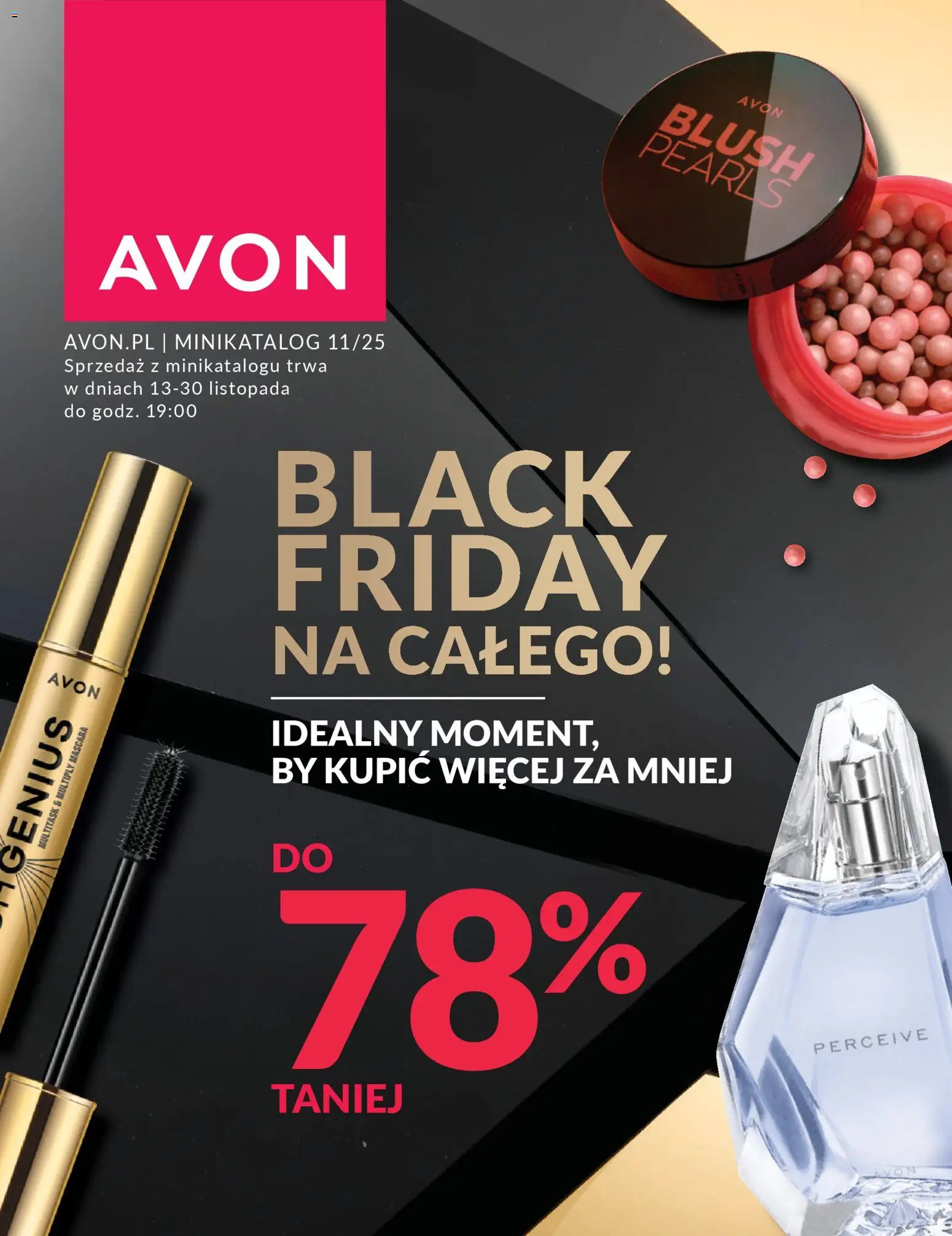 Pogląd gazetki "Black Friday" ze sklepu Avon ważnej od 13.11.2025