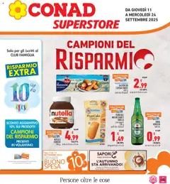 Anteprima dell'opuscolo Volantino Superstore Piemonte dal negozio Conad valido da 11/09/2025
