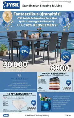 JYSK - JYSK akciós újság megtekintése, amely érvényes 2026.04.22.-től