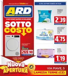 Anteprima dell'opuscolo Volantino Nuova Apertura Lamezia dal negozio ARD Discount valido da 22/09/2025