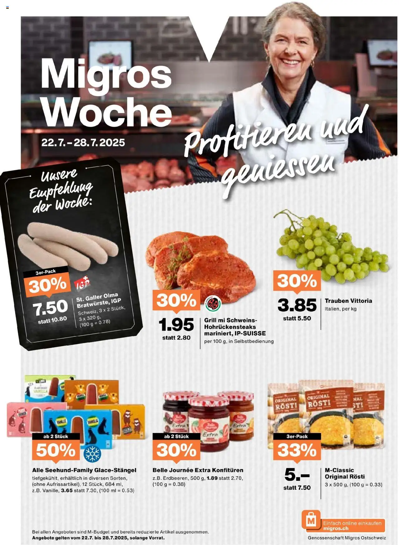 Migros Aktionen ab 22.07.2025 - Seitennummer 1