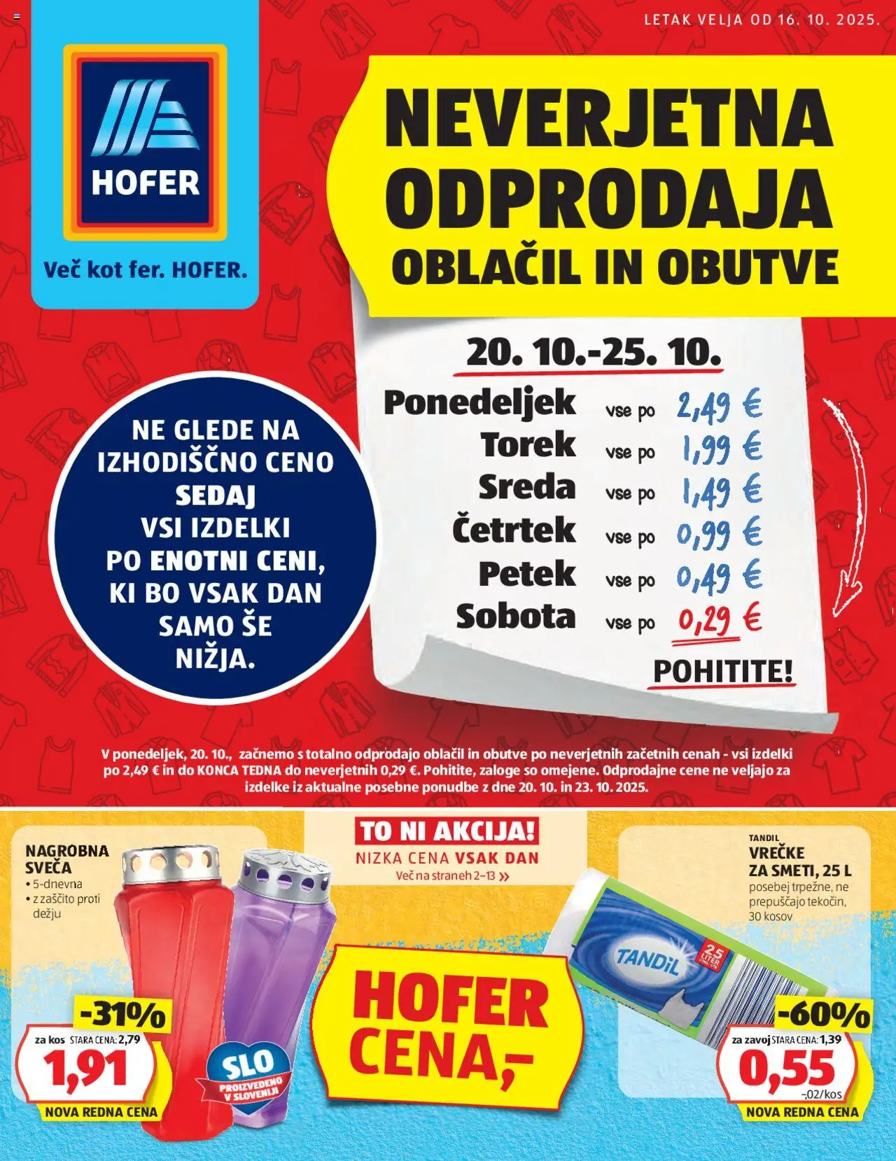 Predogled kataloga iz trgovine Hofer veljaven od 16.10.2025