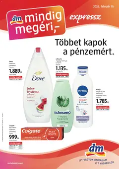 DM Drogerie Markt - Akciós újság DM Drogerie Markt megtekintése, amely érvényes 2026.02.19.-től
