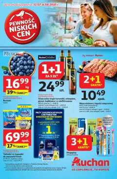 Pogląd gazetki "Pewność niskich cen Hipermarket" ze sklepu Auchan ważnej od 31.07.2025