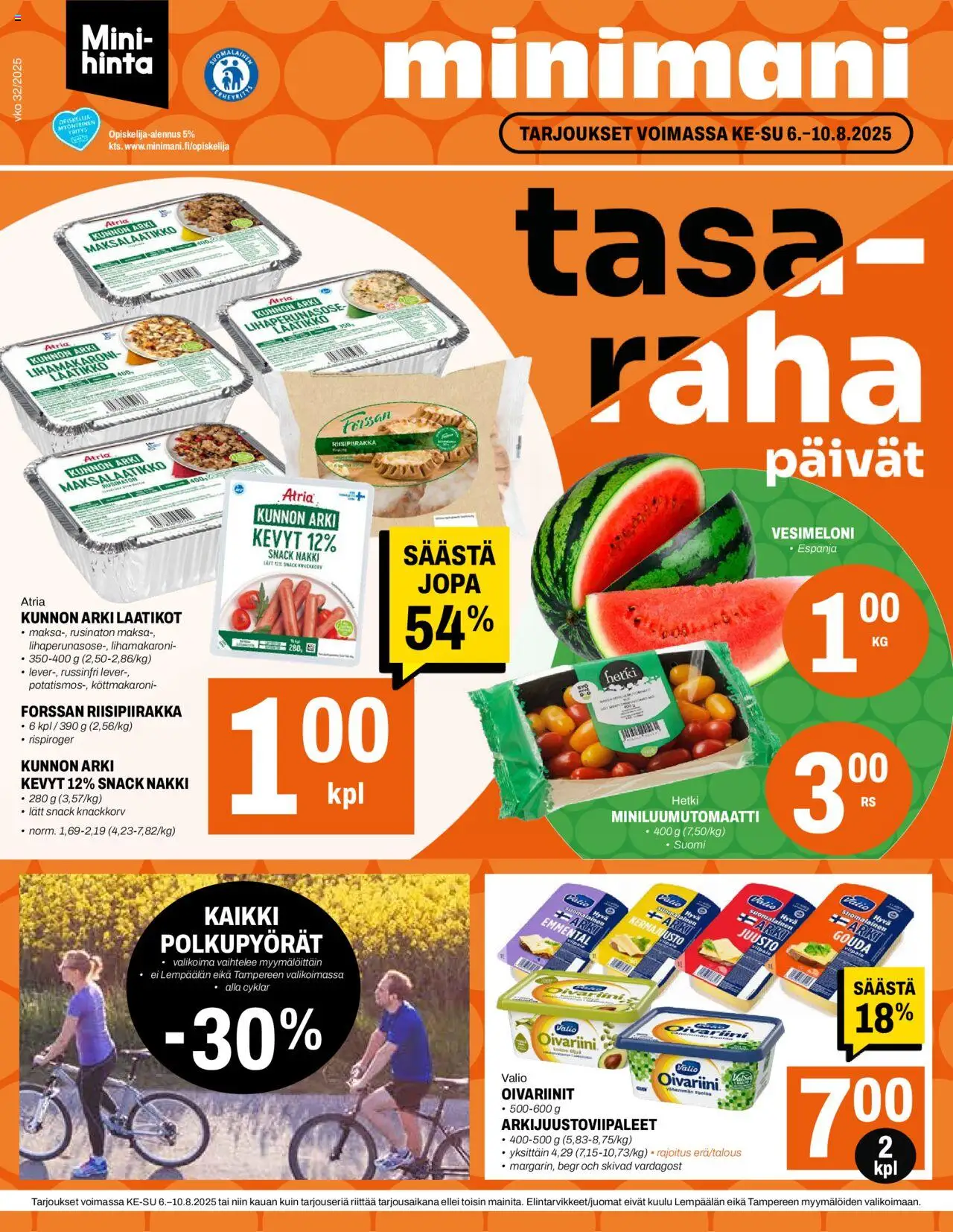 Minimani-kaupan Tarjoukset voimassa 06/08/2025 - Sivulla 1