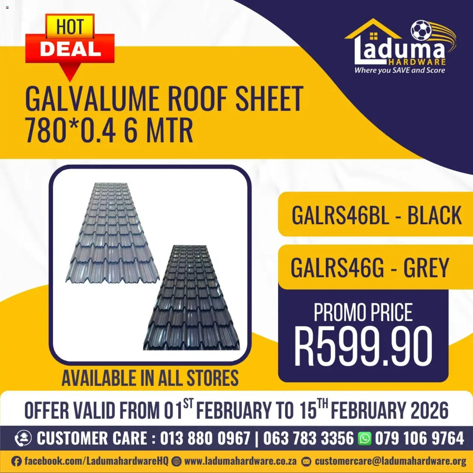 Preview of Laduma Hardware flyer valid from 01/02/2026