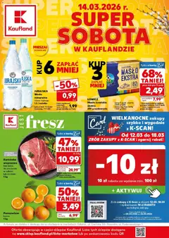 Pogląd gazetki "Kaufland gazetka - Super Sobota" ze sklepu Kaufland ważnej od 14.03.2026