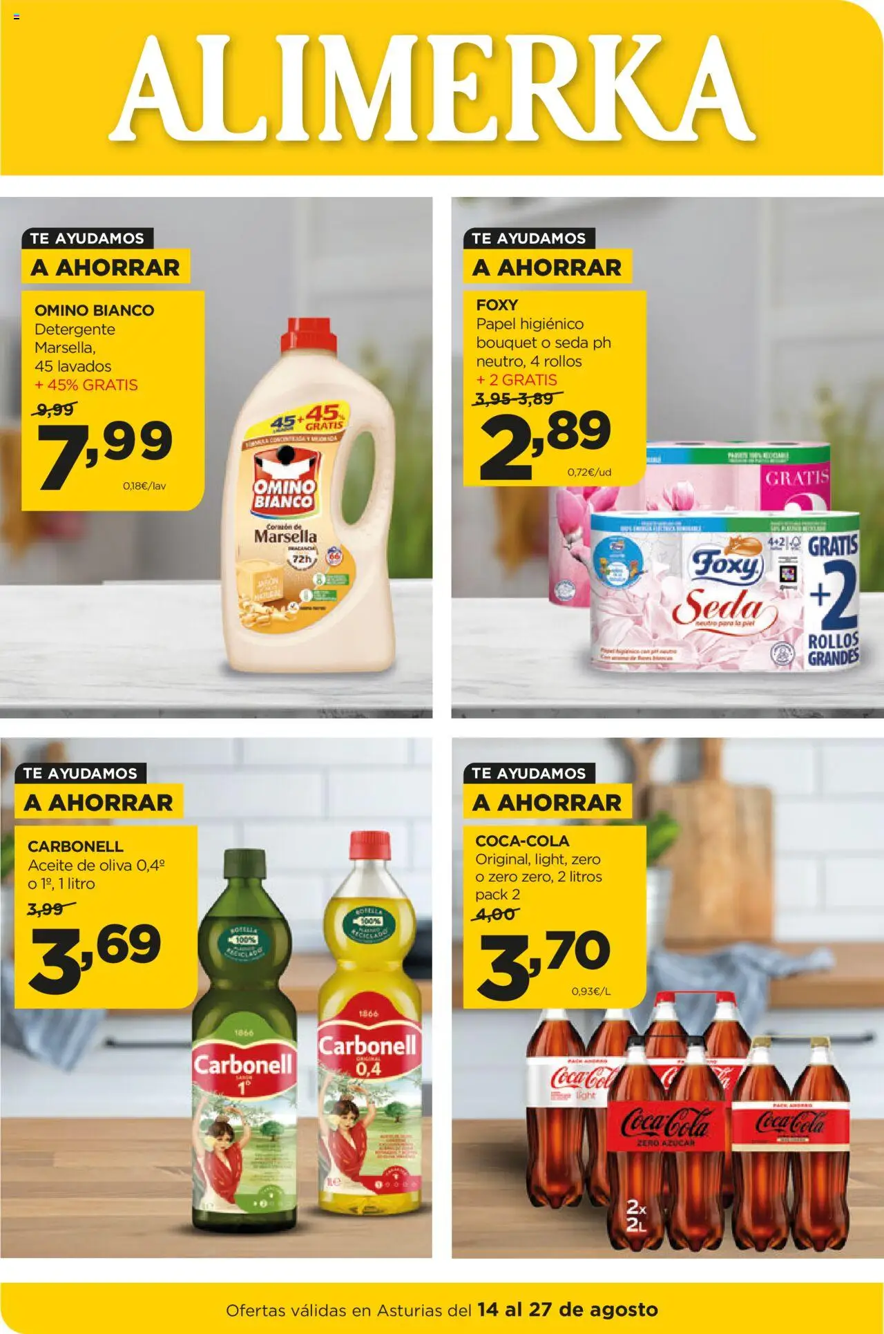 Alimerka Ofertas Asturias >> 14/08 - 27/08/2025 (catálogo)