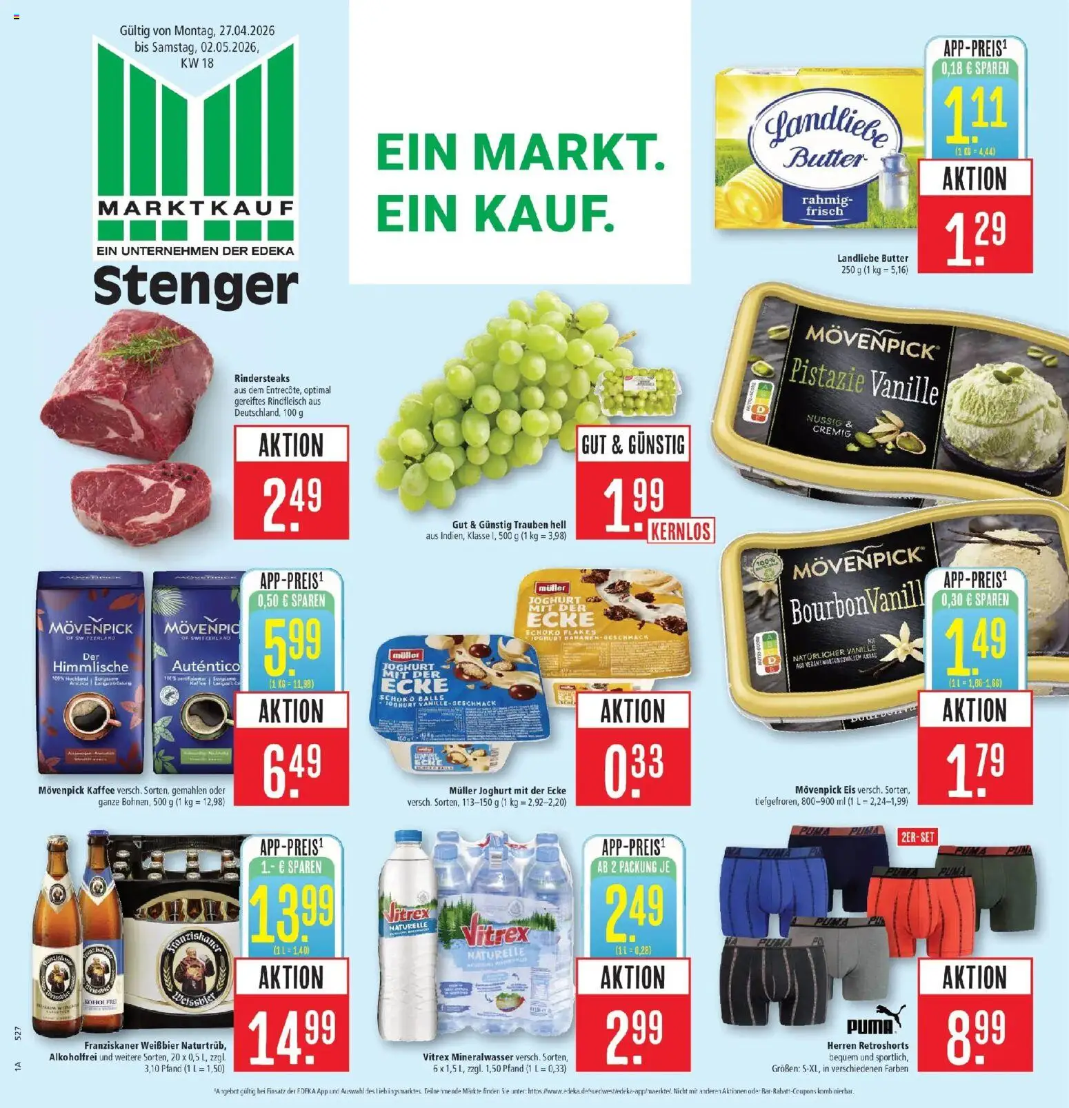 Vorschau von dem Prospekt des Geschäftes Marktkauf, gültig ab dem 27.04.2026