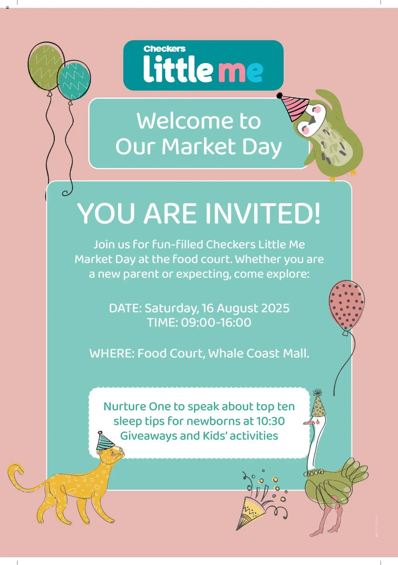 Checkers Western Cape - Little Me Whale Coast Mall Market Day 11/08 - 16/08/2025 >> Catalogue