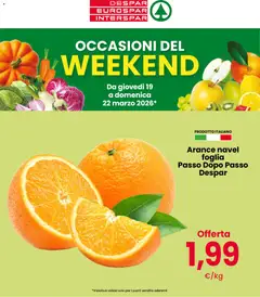 Anteprima dell'opuscolo Eurospar volantino Weekend dal negozio Eurospar valido da 19/03/2026