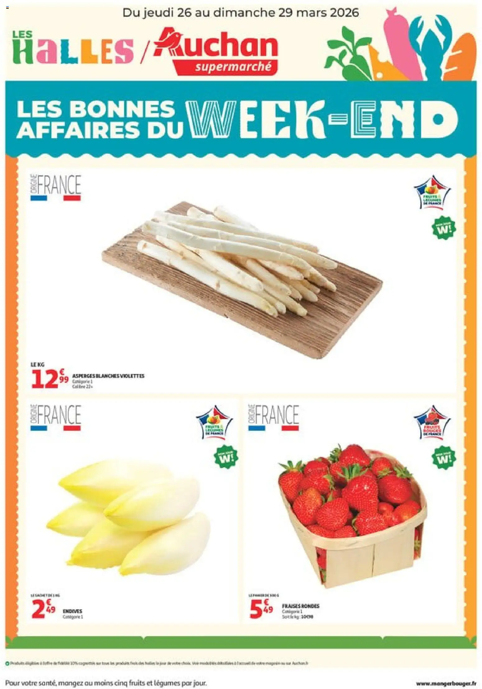Prévisualisation de Auchan - Les bons plans du week-end dans votre super du magasin Auchan formulaire valide 26/03/2026
