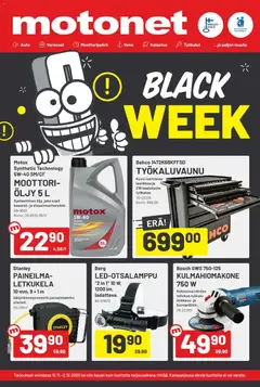 Kaupan Motonet Black Friday esikatselu, voimassa 12/11/2025