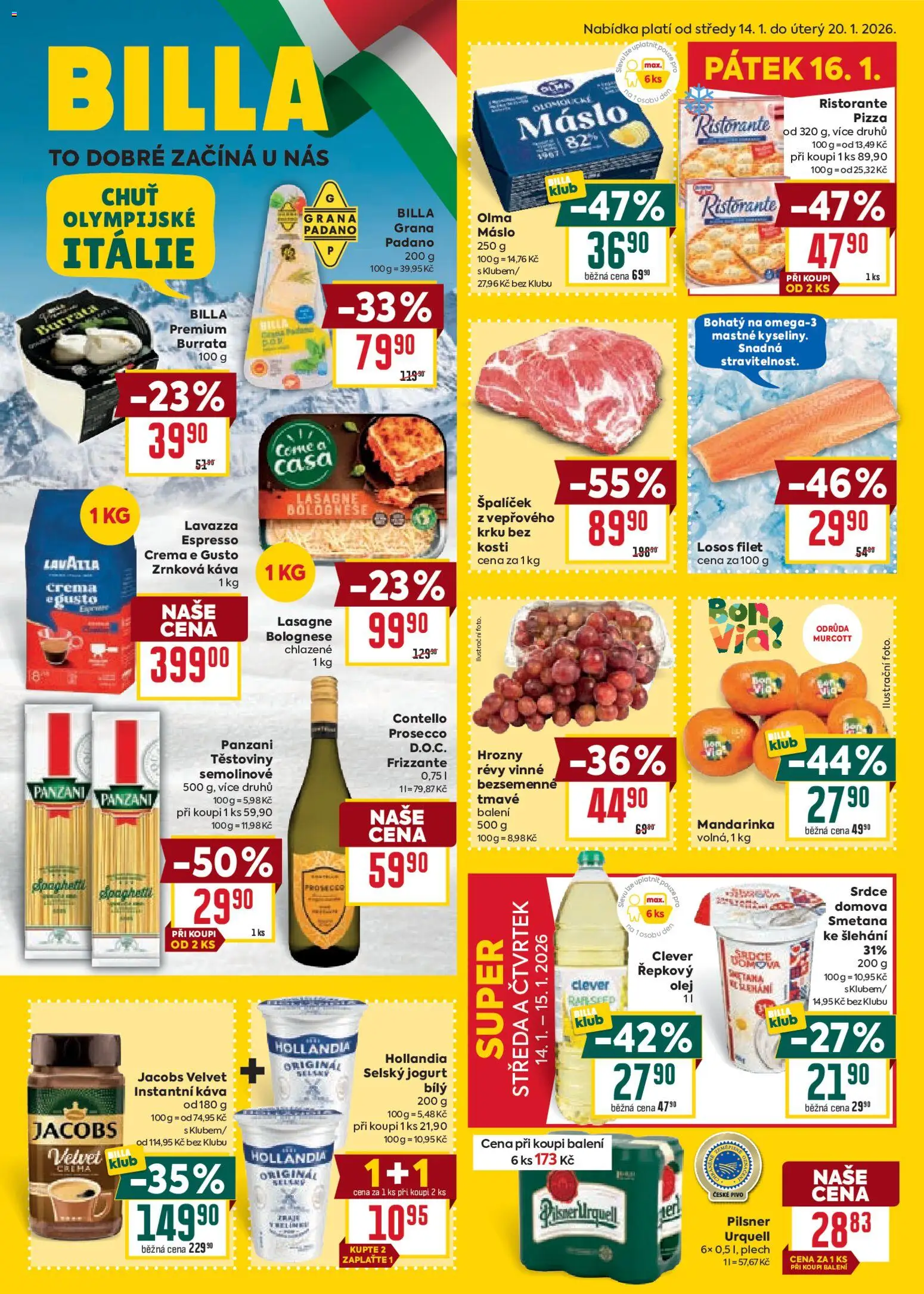 Náhled nabídky: Billa Malý leták platný od 14.01.2026