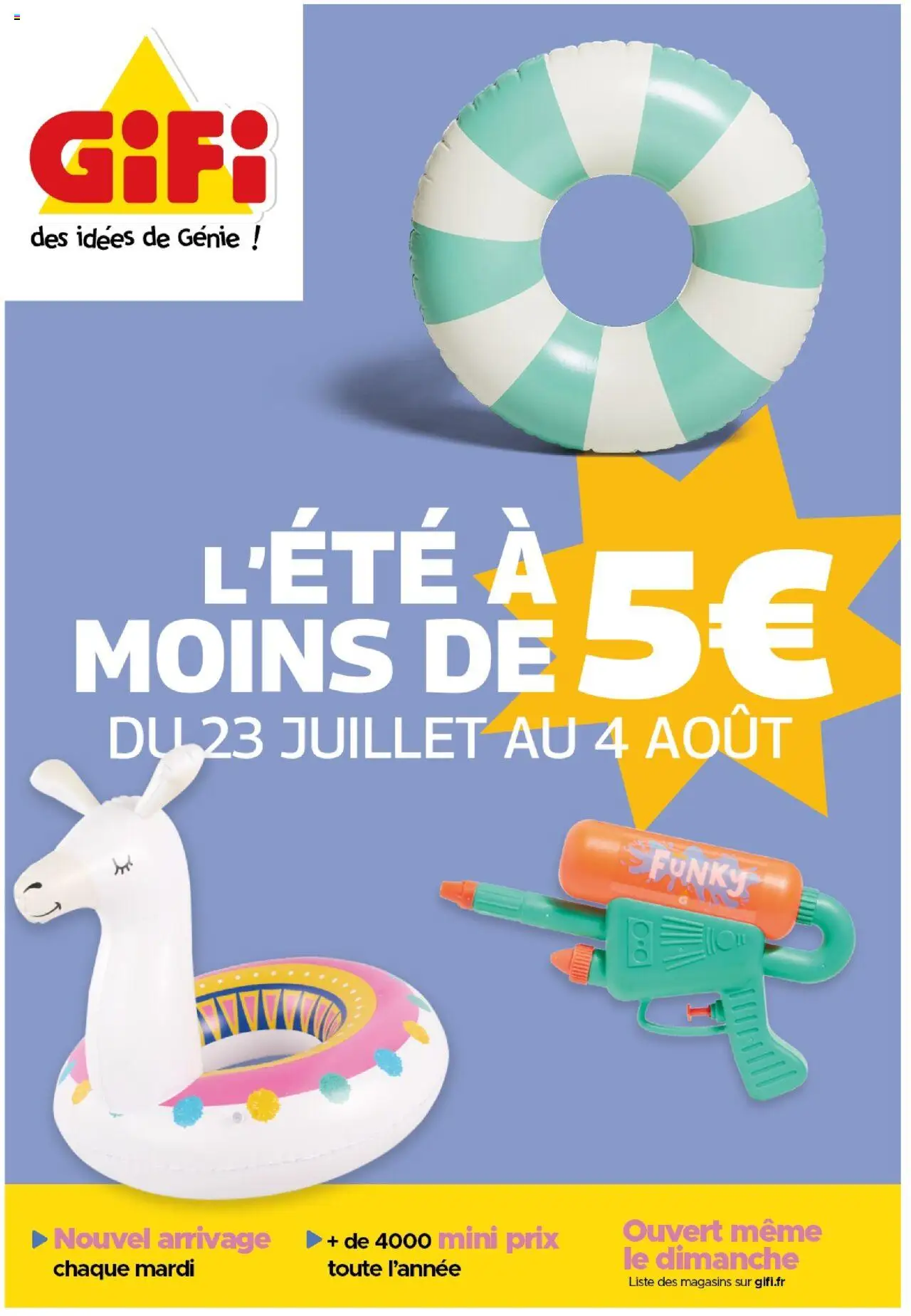 Catalogue de la boutique GiFi valable du 23/07/2025 - Page numéro 1