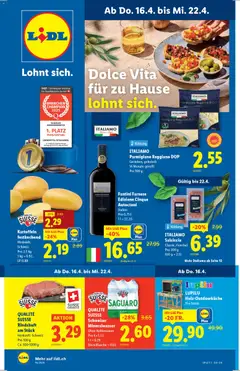Vorschau des Merkblatts Lidl aktionen vom Shop Lidl gültig von 16.04.2026 bis 22.04.2026
