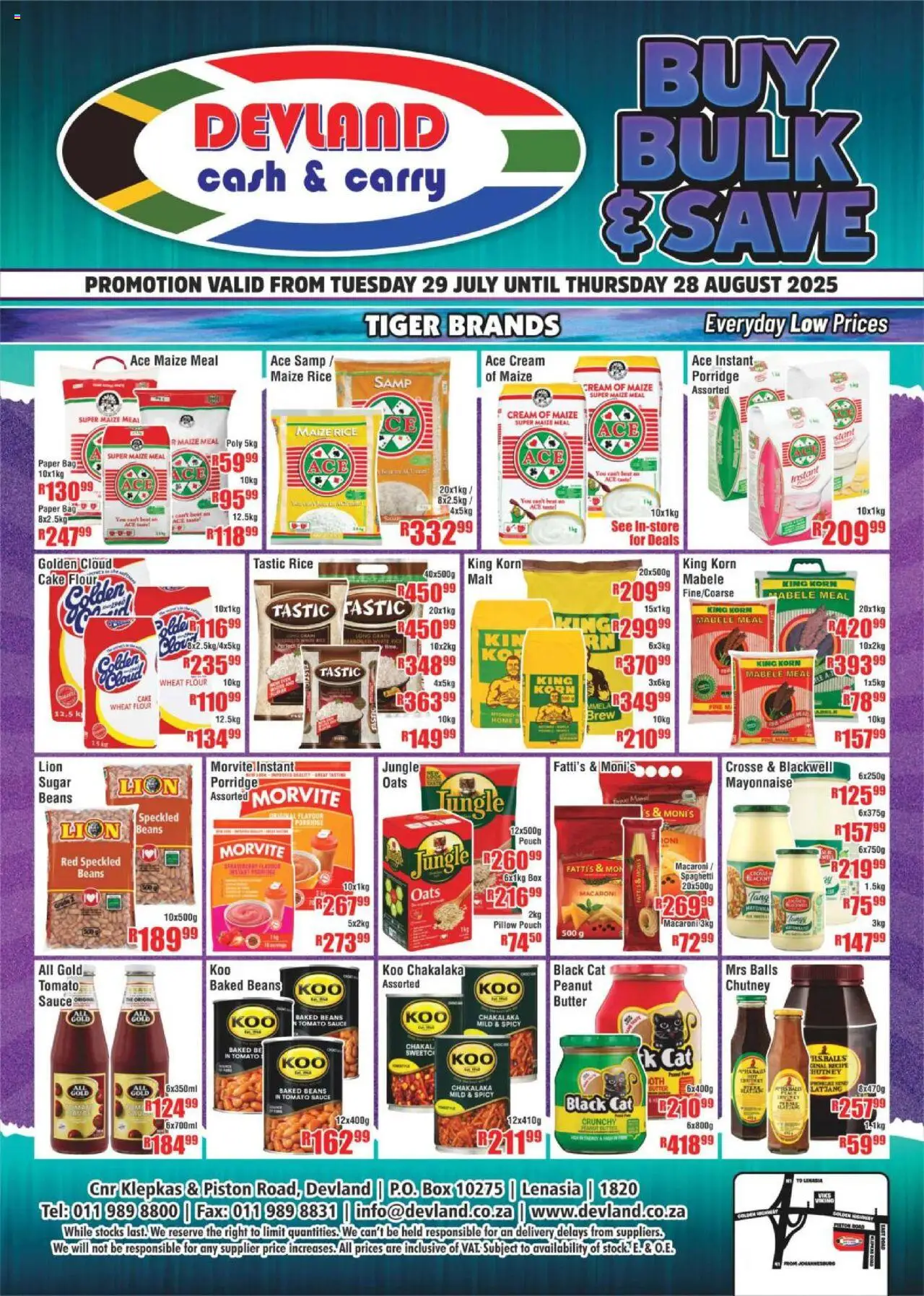Devland Monthly Specials from 29/07 - 28/08/2025 > Promotions