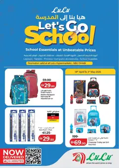 Preview of the catalogue Lulu Hypermarket Let's Go School - Abu Dhabi of store Lulu Hypermarket valid from 18 Apr, 2026