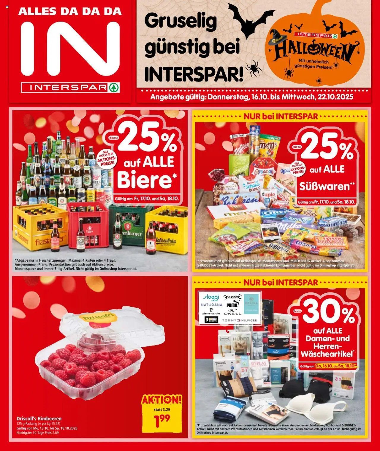  INTERSPAR Flugblatt 16.10.2025 - Angebote "Prospekt aktuell" - Seite 1
