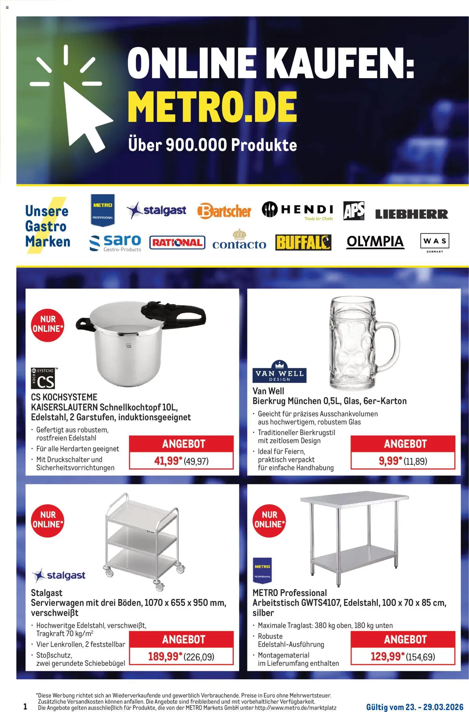 Vorschau von dem Prospekt des Geschäftes Metro, gültig ab dem 23.03.2026