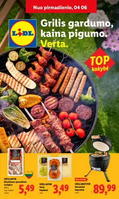 LIDL parduotuvės leidinio LIDL leidinys - Grilio katalogas galiojančio nuo 2026.04.06 peržiūra
