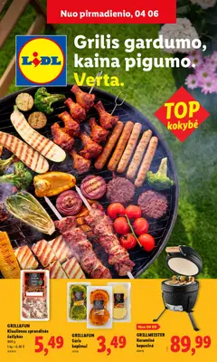 LIDL parduotuvės leidinio LIDL leidinys - Grilio katalogas galiojančio nuo 2026.04.06 peržiūra