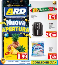 Anteprima dell'opuscolo Volantino Nuova Apertura Corleone dal negozio ARD Discount valido da 12/12/2025