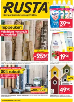 Forhåndsvis Rusta kundeavis fra butikk Rusta gyldig fra 02/03/2026