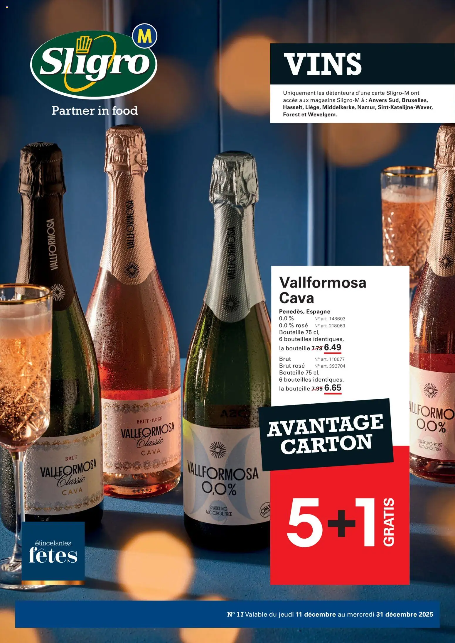 Voorbeeld van Vins van winkel Sligro geldig vanaf 11/12/2025