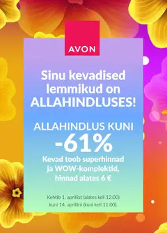 AVON kliendilehe eelvaade alates 01.04.2026