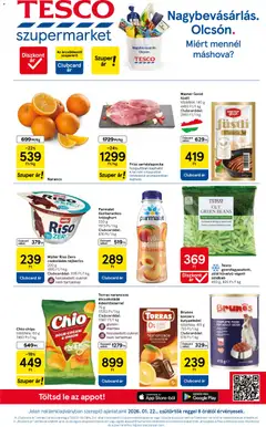 Tesco - Szupermarket akciós újság megtekintése, amely érvényes 2026.01.22.-től
