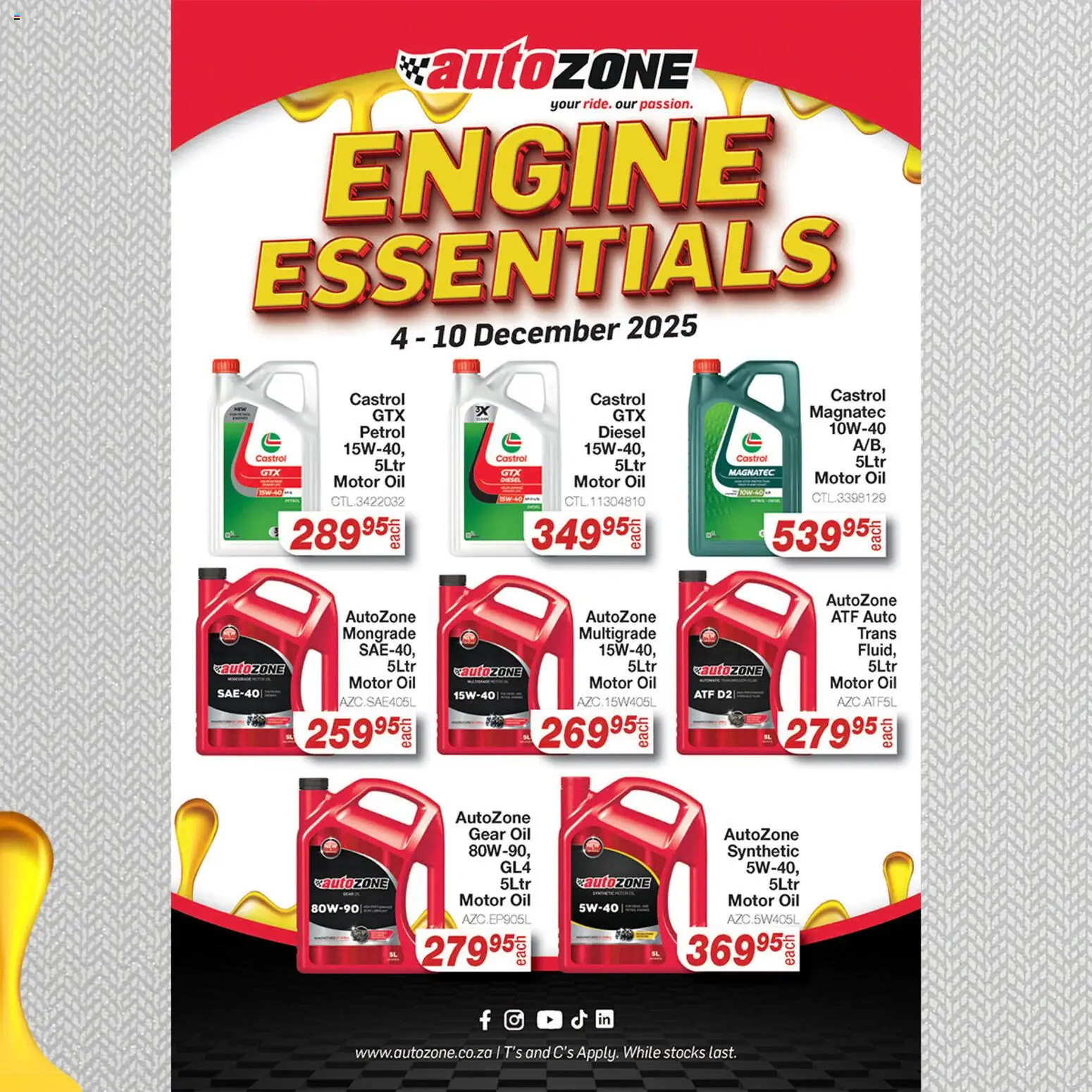Preview of AutoZone flyer valid from 04/12/2025