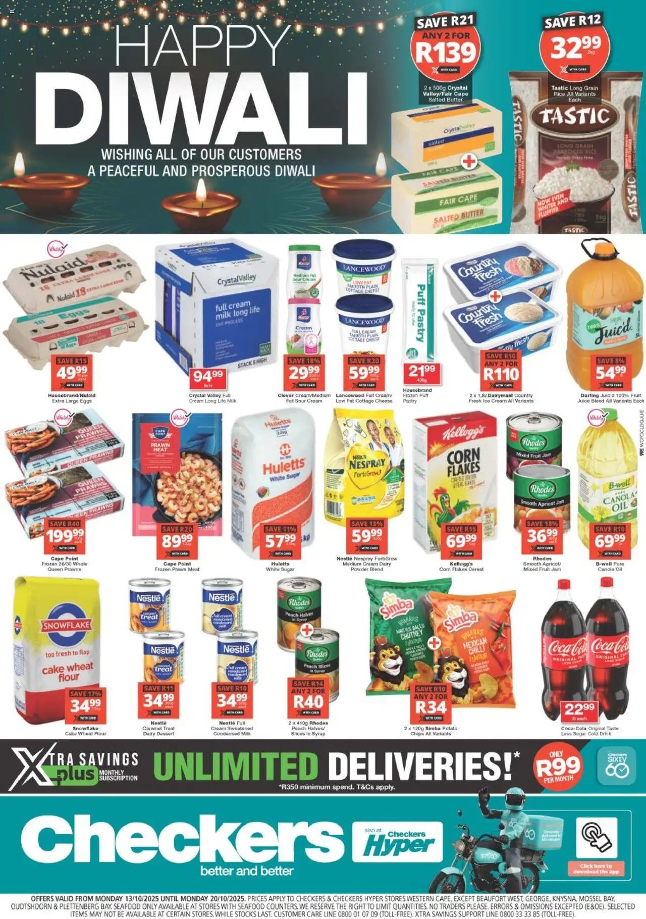 Checkers Western Cape - Diwali Promotion 13/10 - 20/10/2025 >> Catalogue