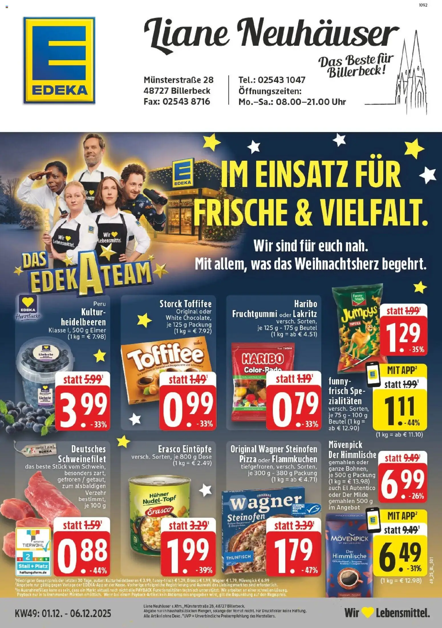 Vorschau von dem Prospekt des Geschäftes Edeka, gültig ab dem 01.12.2025