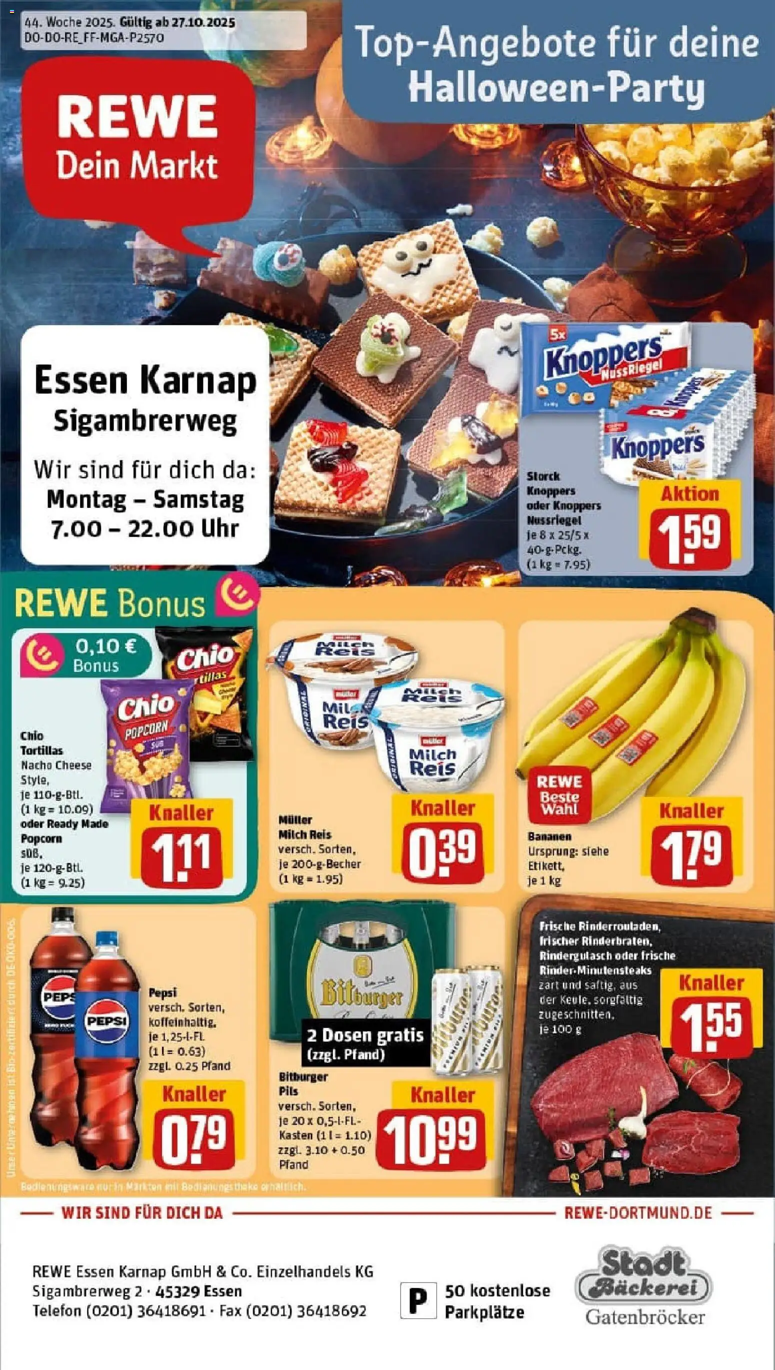 Vorschau von dem Prospekt des Geschäftes Rewe, gültig ab dem 26.10.2025
