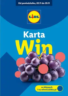Pogląd gazetki "Katalog karta win" ze sklepu Lidl ważnej od 03.11.2025