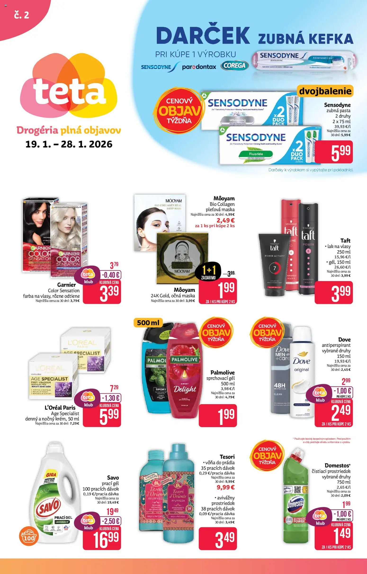 Náhľad Teta drogerie letáku platného od 19.01.2026