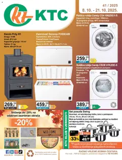 Pregled letka Katalog tehnike i posuđa trgovine KTC vrijedi od 08.10.2025