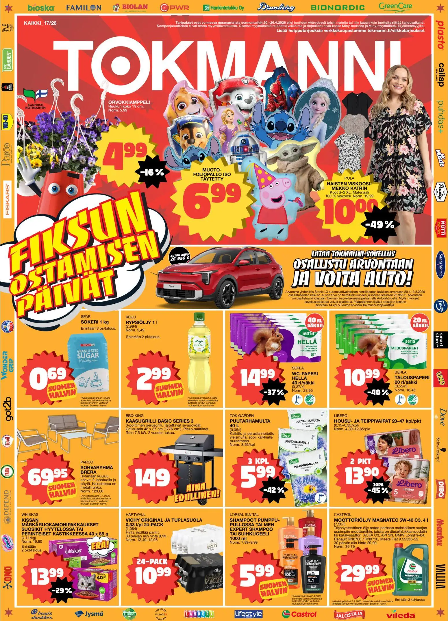 Kaupan Tokmanni Tokmanni tarjoukset esikatselu, voimassa 20/04/2026