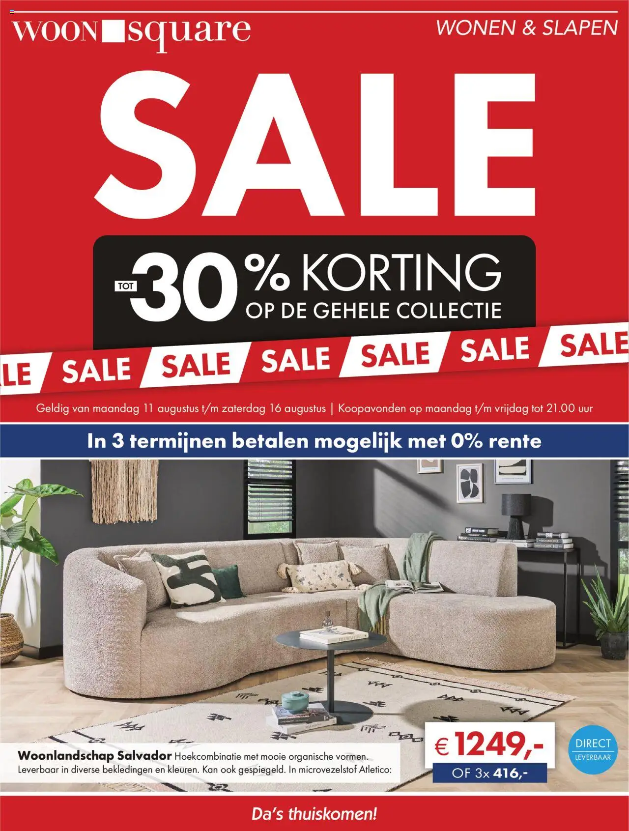 Woonsquare shop Folder geldig vanaf 11-08-2025 - Paginanummer 1