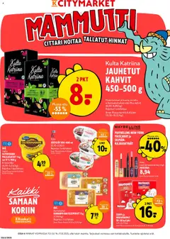 Kaupan K-Citymarket Tarjoukset esikatselu, voimassa 14/08/2025