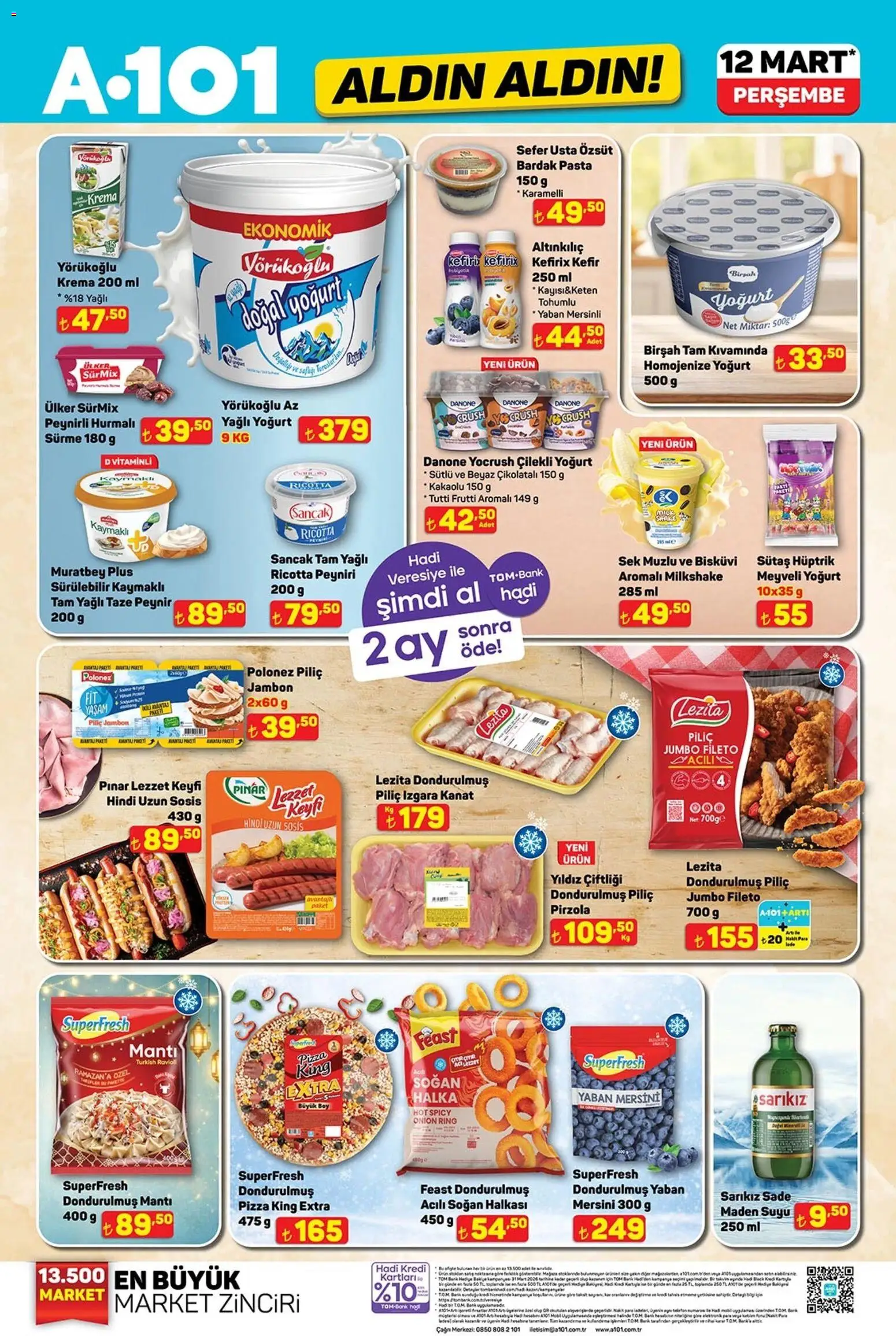 A101 A101 - Katalog Aldın Aldın 12.03.2026 - Broşürünün önizlemesi