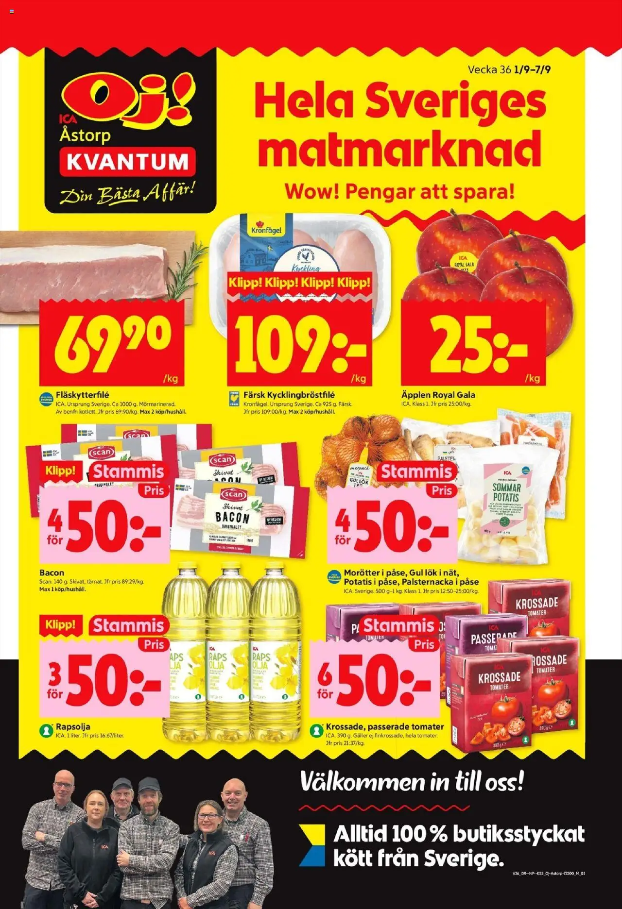 Åstorp är giltig 01/09 2025 > Veckans Erbjudanden gäller från 01/09/2025 till 07/09/2025 sidnummer 1