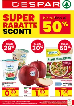Anteprima dell'opuscolo Volantino Bolzano dal negozio Despar valido da 19/02/2026